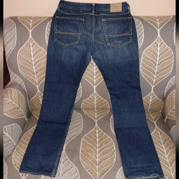 Hollister Men's 34/34 Button Up Fly Dark Wash Jeans - Picture 3 of 4